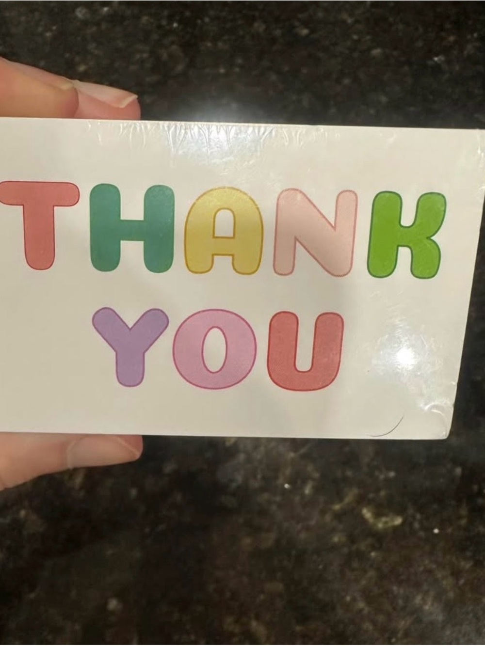 Brand new and sealed “Thank you” cards (business size)